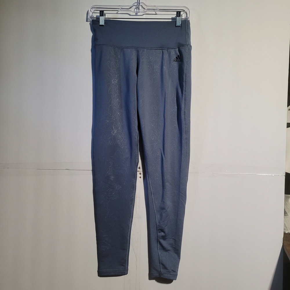 Adidas Blue Leggings Womens Activewear Size Medium